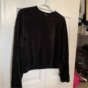 GARAGE crewneck crop sweatshirt